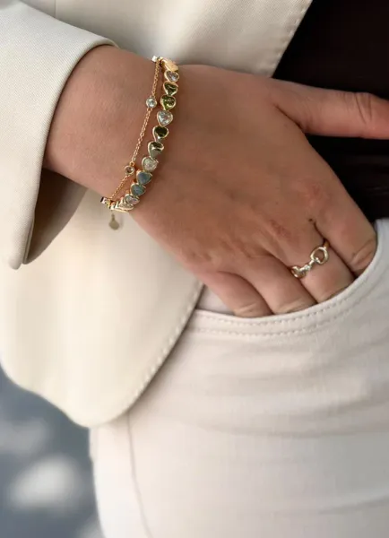 Hovedbilde Hermines Story  Josefine - Heart Bangle Bracelet, ...
