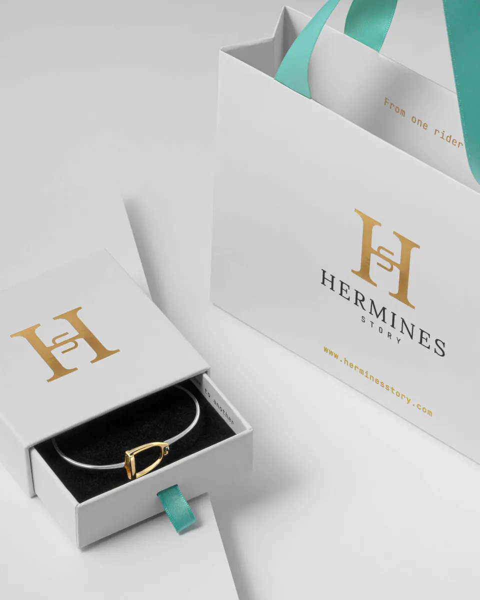 HERMINES STORY - ISABELLE – Horsebit Armbånd Sølv