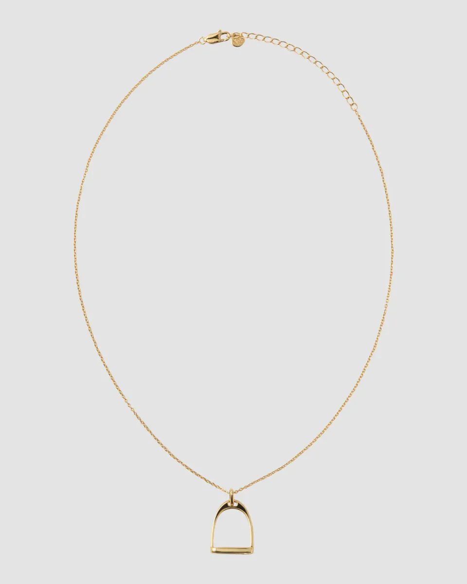 HERMINES STORY - JOHANNE – Stirrup Halskjede Gull