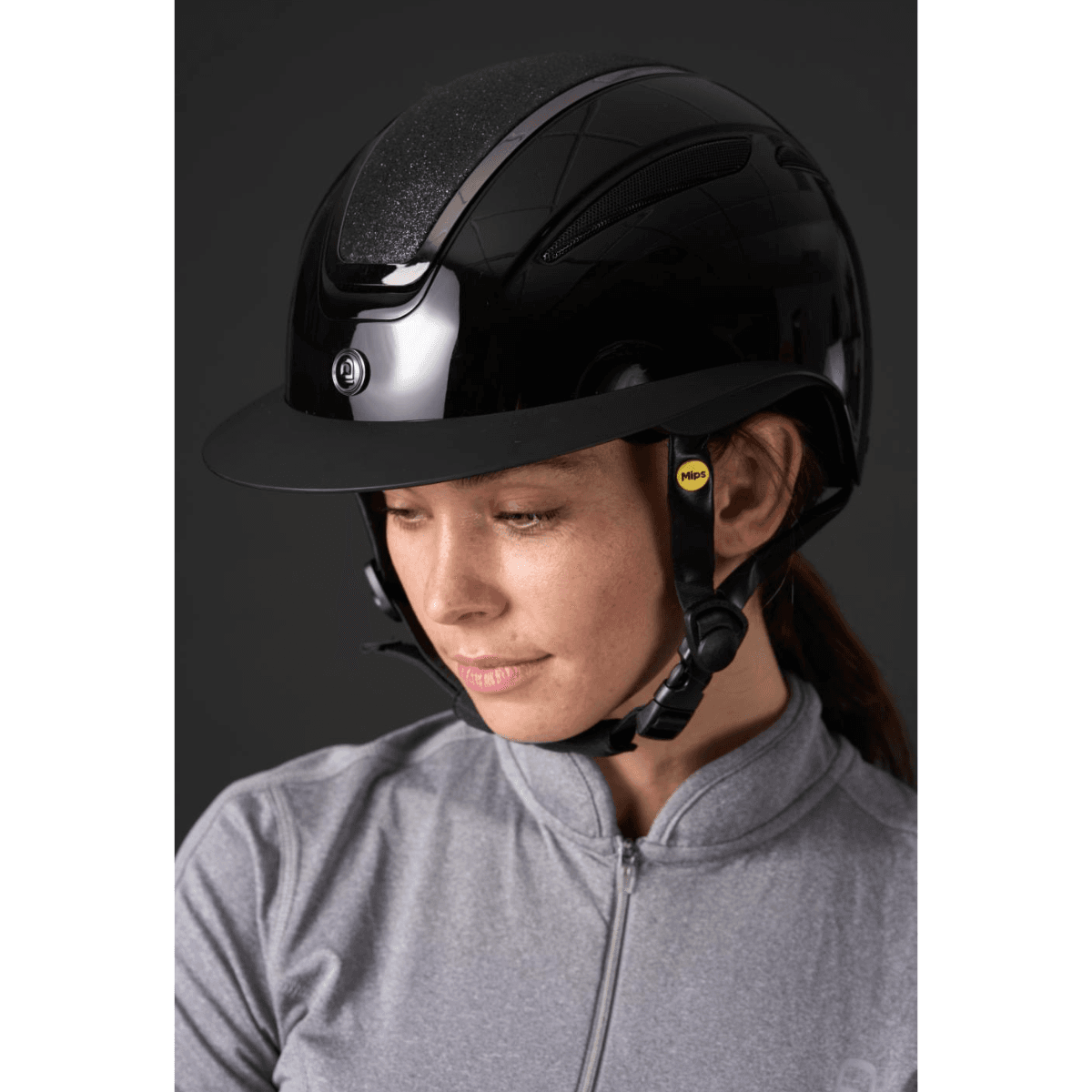 Equipage MIPS Guardian ridehjelm Glossy Glitter top