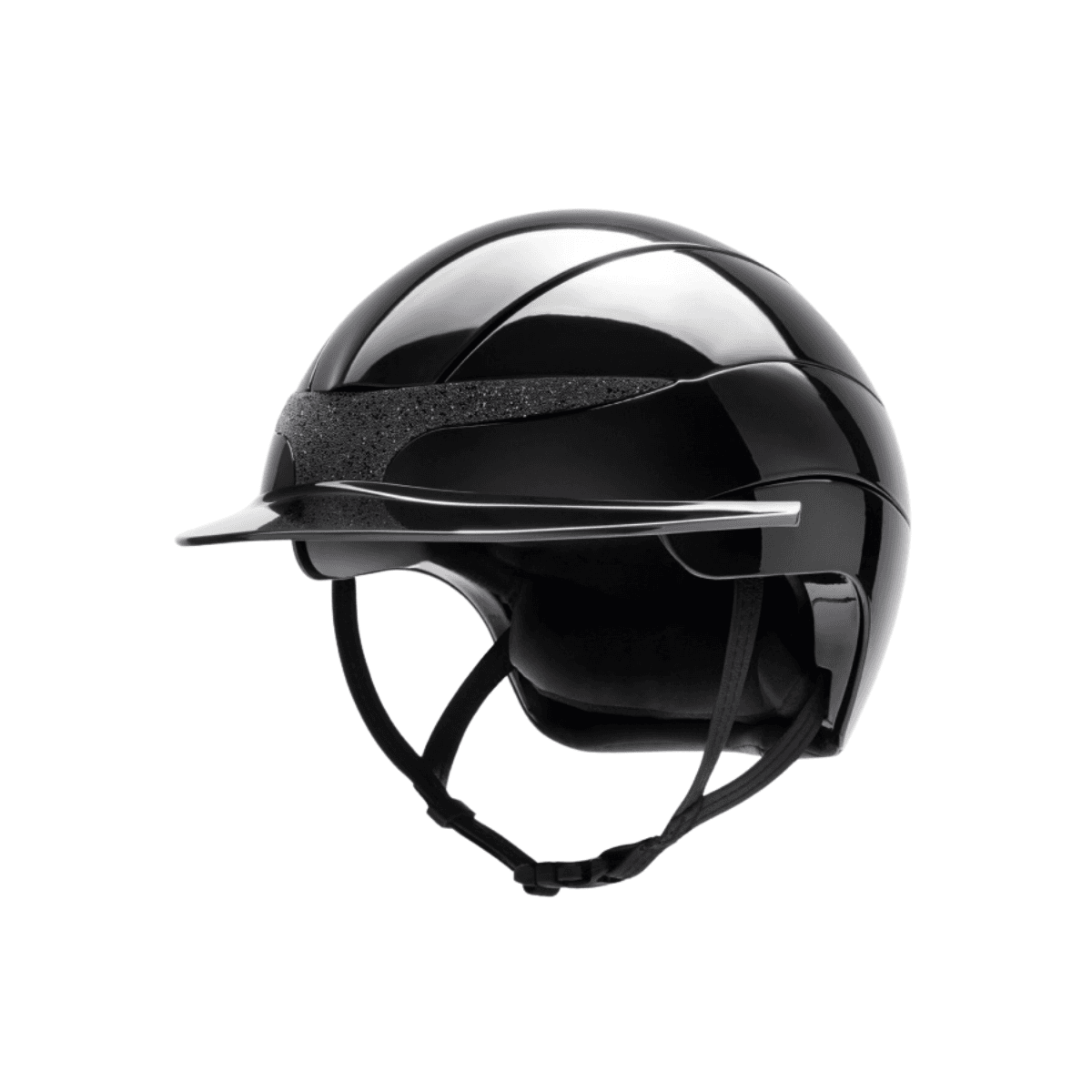 XANTO - glossy black helmet with Swarovski crystals on the front band and standard visor